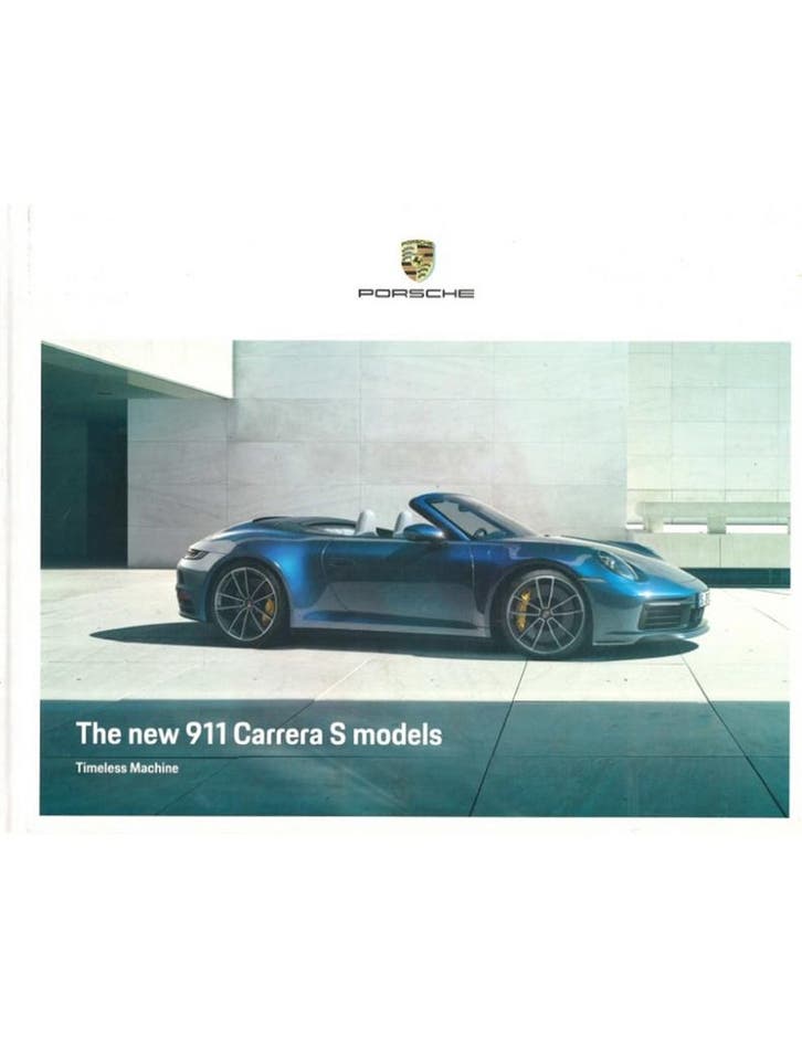 2020 PORSCHE 911 CARRERA S HARDCOVER BROCHURE ENGELS, Livres, Autos | Brochures & Magazines
