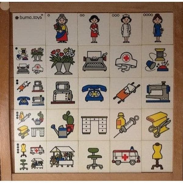 Vrouwelijke beroepen spel/puzzel, Boeken, Schoolboeken, Verzenden