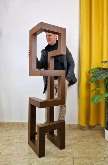 José Soler Art - sculptuur, infinite labyrinth - XL - 160 cm, Antiquités & Art