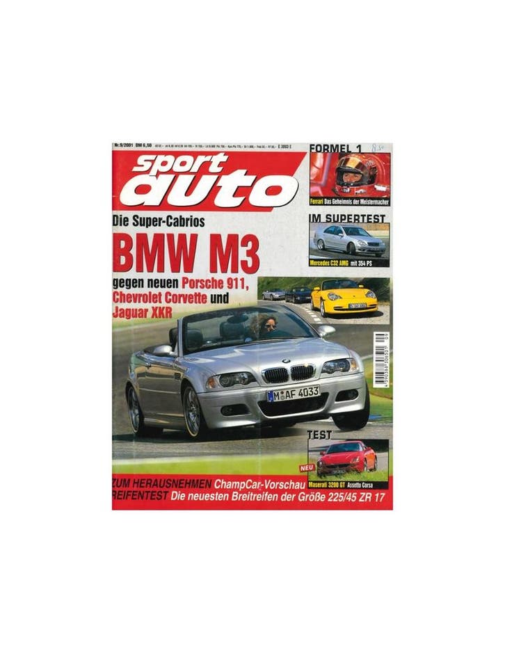 2001 SPORT AUTO MAGAZINE 09 DUITS, Livres, Autos | Brochures & Magazines, Enlèvement ou Envoi