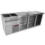 Modulair Barstation | BAR LINE | 555L  | RVS | 3, Verzenden, Nieuw in verpakking