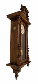 Pendule à balancier - Bois, Laiton - 1880-1920, Antiquités & Art