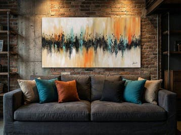 Monika Spiewak - Abstract - Oil Painting Stretched On The
