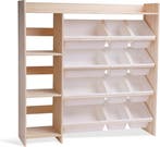 Premium Massief Houten Montessori Speelgoedkastmet 9, Verzenden, Zo goed als nieuw
