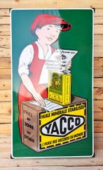 Emaille reclamebord Yacco Huile, Collections, Marques & Objets publicitaires, Verzenden