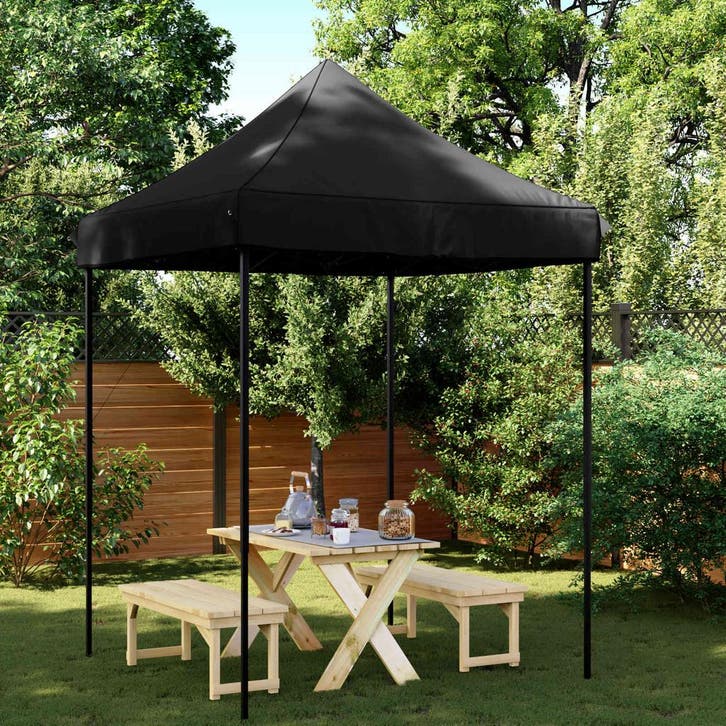 vidaXL Partytent Zwart 200 x 200 x 306 cm Oxford Stof, Tuin en Terras, Partytenten, Nieuw, Verzenden