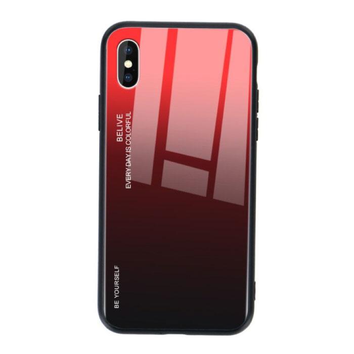 Xiaomi Redmi Note 8 Pro Gradient Hoesje - TPU en 9H Glas -, Télécoms, Téléphonie mobile | Housses, Coques & Façades | Marques Autre