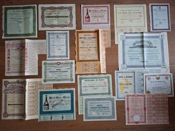 Document - 17 Historische aandelen wijn, champagne, bier en