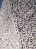Katoenen popeline met multicolor microbloemen. - Textiel -