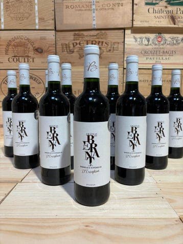 2017 Château de Bernat - Bordeaux - 12 Bouteilles (0,75 L), Collections, Vins