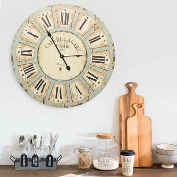 vidaXL Wandklok 60 cm MDF meerkleurig, Verzenden, Nieuw