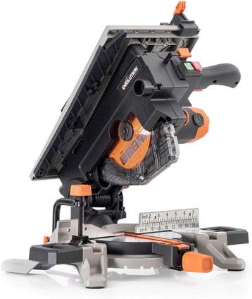 Evolution 210mm zaagmachine | Retour deal | Knallerprijs!, Doe-het-zelf en Bouw, Verzenden, Zo goed als nieuw, Afkortzaag, 1200 watt of meer