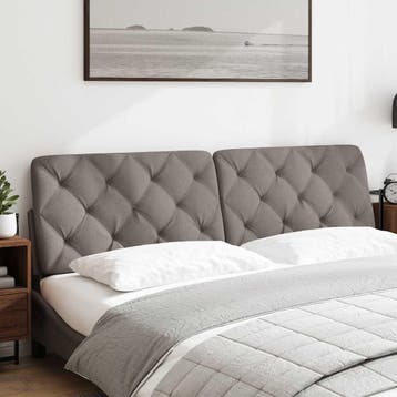 vidaXL Hoofdbordkussen 180 cm stof taupe, Huis en Inrichting, Verzenden, Nieuw