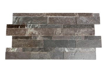 Natuurstenen steenstrips Black Quartzite - 61x15 cm, Doe-het-zelf en Bouw, Tegels, Ophalen, Wandtegels, Nieuw, Minder dan 20 cm