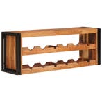 vidaXL Wijnrek Bruin 120 x 45 x 33 cm Massief Acacia Hout, Verzenden, Nieuw