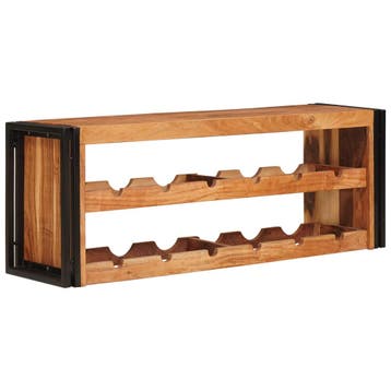 vidaXL Wijnrek Bruin 120 x 45 x 33 cm Massief Acacia Hout, Verzenden