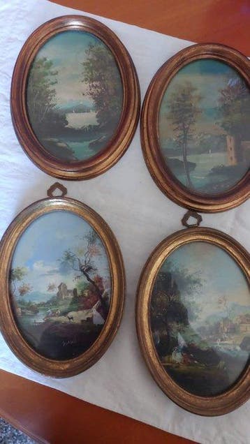French School (XX), Signed Bysson - varie, Antiek en Kunst