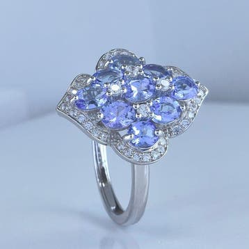 Zonder minimumprijs - Ring Zilver, Verguld, Platina -, Nieuw