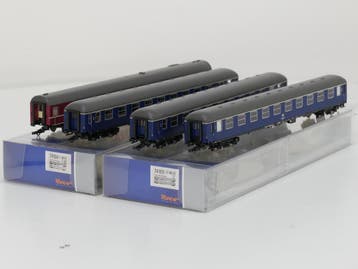 Schaal H0 Roco 74104 en 74105 set: 1/2 4-tlg. F-Zug „Toll., Gelijkstroom, Overige typen, Ophalen of Verzenden, Zo goed als nieuw