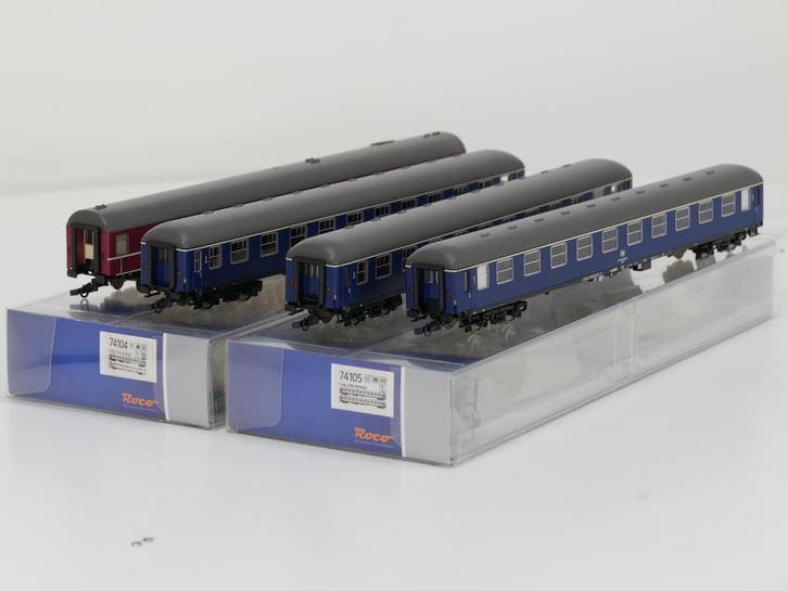 Schaal H0 Roco 74104 en 74105 set: 1/2 4-tlg. F-Zug „Toll., Hobby & Loisirs créatifs, Trains miniatures | HO, Enlèvement ou Envoi