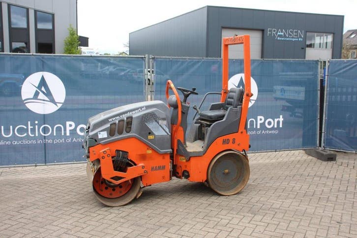 Veiling: Tandemwals Hamm HD8VV Diesel 14.8kW 2015, Zakelijke goederen, Machines en Bouw | Overig, Ophalen