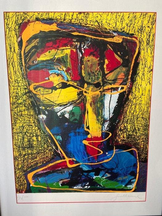 Guillaume Lo a Njoe - Yellow face, Antiek en Kunst, Antiek | Overige Antiek