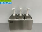 HCB inox Double Sauce Bar Sauce Pump Sauce Dispenser 3 x 2, Verzenden