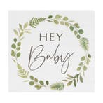 Servetten Hey Baby 18cm 16st, Verzenden, Nieuw