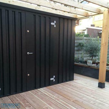 4x2m Zwarte Opslagcontainer voor een scherpe prijs!, Ophalen