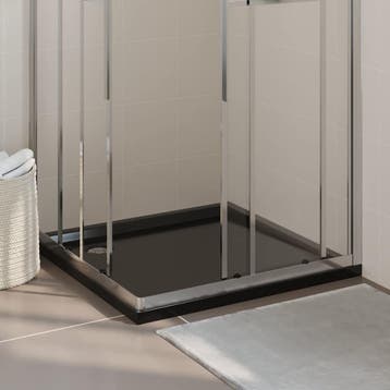 vidaXL Douchebak vierkant 90x90 cm ABS zwart, Doe-het-zelf en Bouw, Verzenden, Nieuw