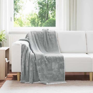 vidaXL plaid Grijs 130 x 150 cm 1 kg Fleece, Verzenden, Nieuw