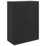 vidaXL Wandkast Zwart 66 x 34,5 x 90 cm Bewerkt hout, Verzenden