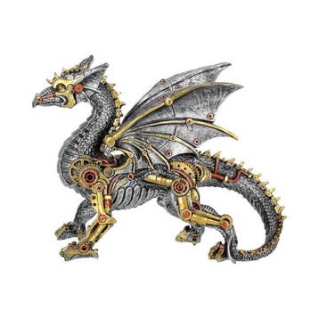 Beeldje - Dracus Machina Steampunk Dragon Figurine - Hars