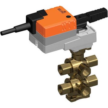 Belimo 6-Weg Regelklep Rp3/4 Kvs4 24VAC/DC 90s MP-Bus, Verzenden