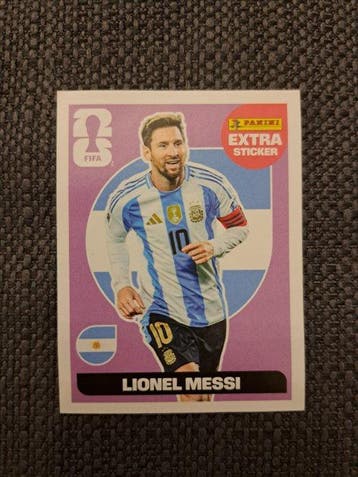 Panini World Cup Stickers Lionel Messi, Erling Haaland Extra, Nieuw