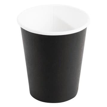 Koffiebekers enkelwandig zwart 23cl | 1000 stuks | 9(h) x, Verzenden, Nieuw in verpakking