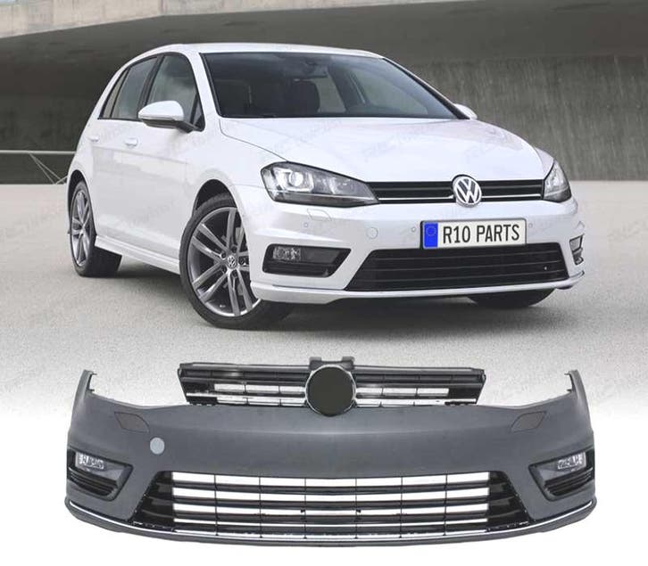 PARE-CHOCS FRONTAL VOLKSWAGEN VW GOLF 7 R LINE 12-17 PDC SRA, Autos : Pièces & Accessoires, Carrosserie & Tôlerie, Envoi