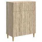 vidaXL Dressoir Sonoma Eiken 66 x 34,5 x 90 cm Bewerkt hout, Verzenden, Nieuw