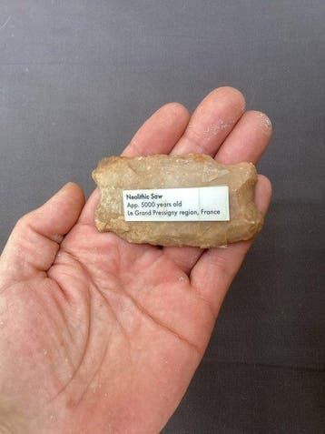 Neolithisch Silex Grand Pressigny Neolithische zaag en