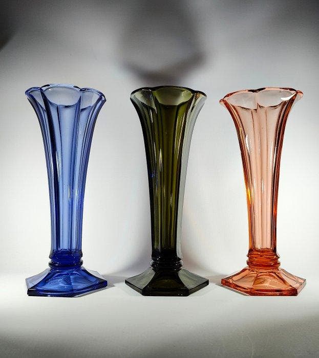 Val Saint Lambert - Charles Graffart - Vase (3) -, Antiquités & Art, Art | Objets design