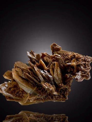 Prachtige blauwe bariet gelimonitiseerd Mineralencollectie -