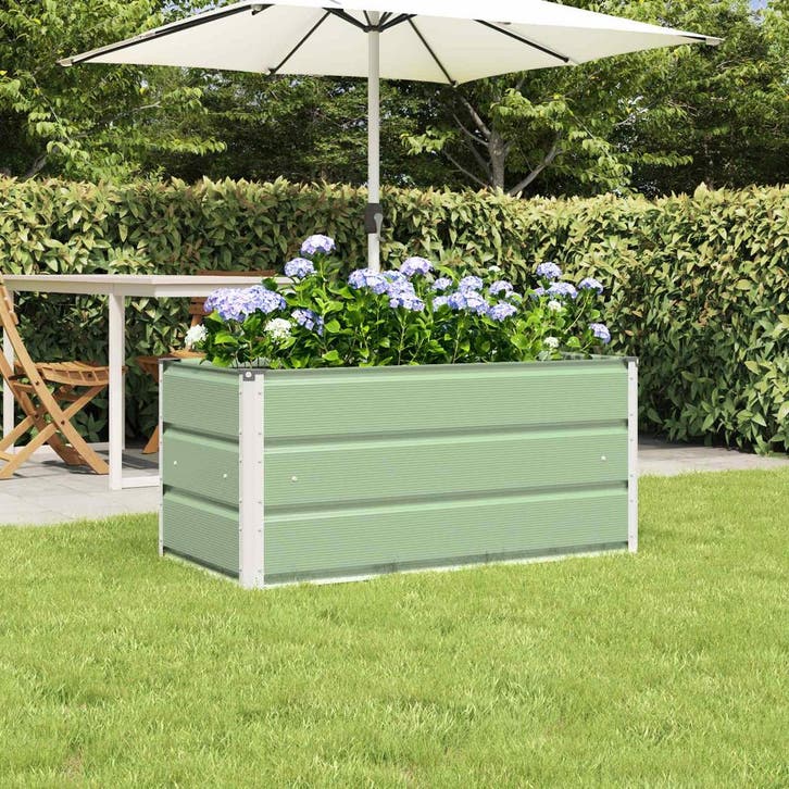 vidaXL Plantenbak Pastelgroen 100 x 50 x 45 cm Gegevens, Tuin en Terras, Bloempotten, Nieuw, Verzenden