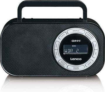 Noodradio - Op batterijen - DAB - FM - Zwart - Lenco, Verzenden, Nieuw