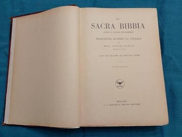 LA SACRA BIBBIA 1931 - 2 Volumes (Complete) - 230 Plates by