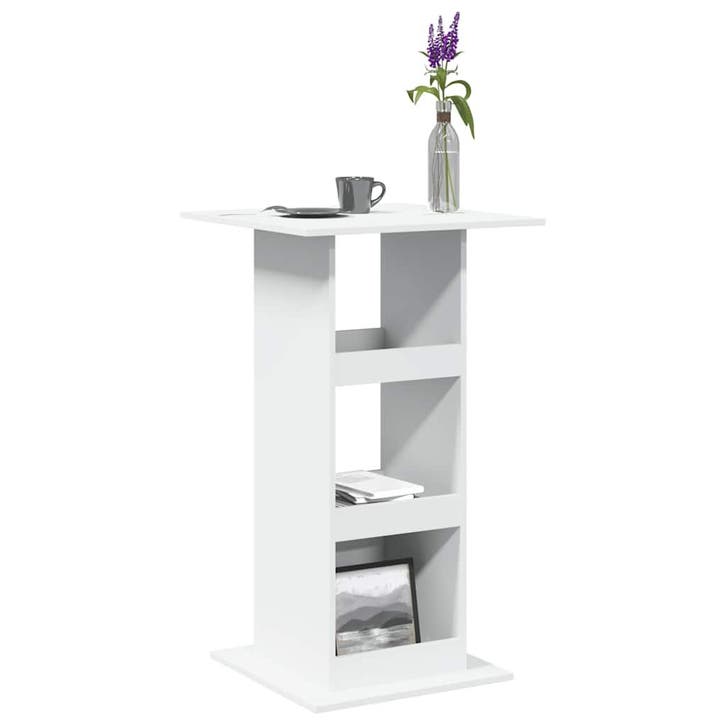 vidaXL Bartafel met opbergruimte 60x60x102 cm bewerkt hout, Huis en Inrichting, Tafels | Eettafels, Nieuw, Verzenden