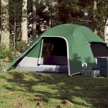 vidaXL Koepeltent 4-persoons waterdicht groen, Verzenden, Nieuw