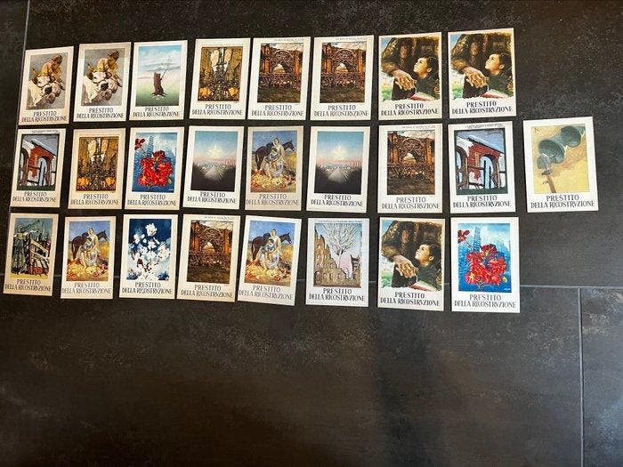 Italië - Lotto ansichtkaarten - lening voor de wederopbouw -, Collections, Cartes postales | Étranger