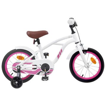 vidaXL Kinderfiets 14 Inch voor 3-5 jaar oud Wit, Fietsen en Brommers, Verzenden, Nieuw