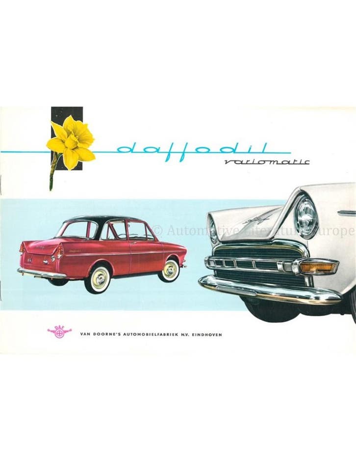 1961 DAF DAFFODIL BROCHURE NEDERLANDS, Livres, Autos | Brochures & Magazines