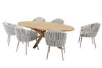 Taste by 4 Seasons Eva tuinset latte met teakhouten Prado, Nieuw